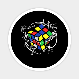 Rubik Cube Formulas Math Teacher Magnet